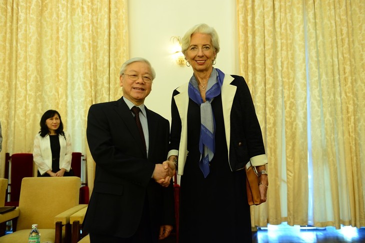 Nguyen Phu Trong reçoit la directrice du FMI - ảnh 1